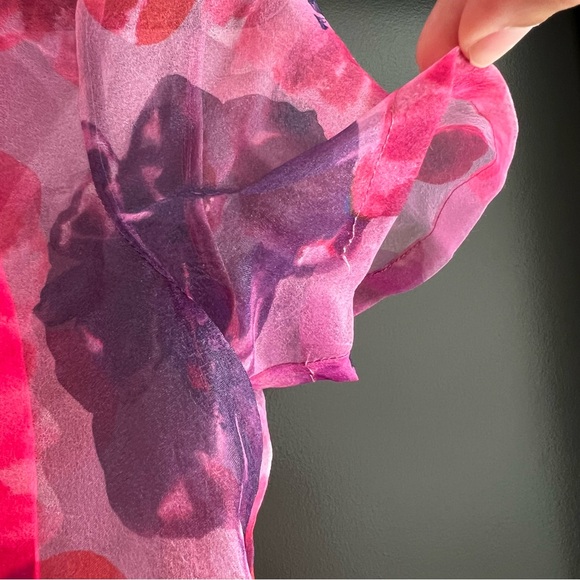 Staud Calluna maxi dress in magenta painted floral Size Small NEW! New with tags - Picture 8 of 14